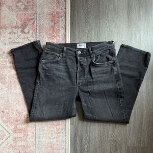 Agolde Riley High Rise Straight Crop Jeans